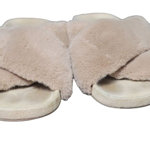 BIRDIES The Robin Tan Faux Fur Sandals - Picture 11 of 12